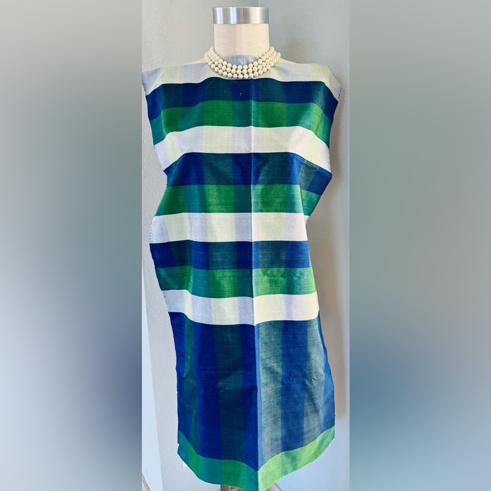 1960s Thai Fabric Ltd Silk Scarf Wrap 19”x94”